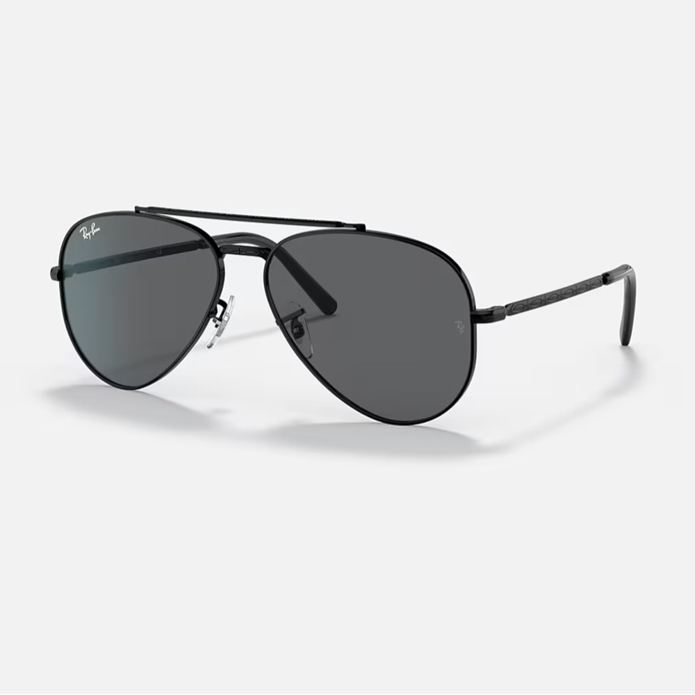 Ray-Ban Unisex Large Aviator Black Sunglasses